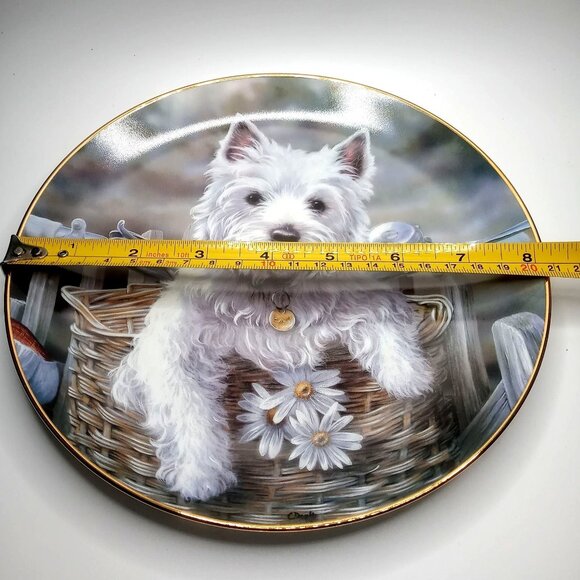 Decorative Limited Edition West Highland Terrier Collectible Plate by Paul Doyle - Picture 7 of 9
